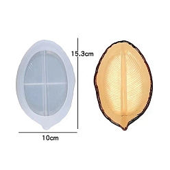 Белый Силиконовая форма для хранения листьев, пищевая силиконовая форма, формы для литья смолы, для уф-смолы, изготовление изделий из эпоксидной смолы, белые, 153x100x25 мм