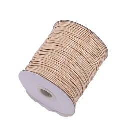 Льняное Полотно Кожзаменитель шнуры, Аксессуары для ожерелья и браслета своими руками, белье, 3 мм, около 43.74 ярдов (40 м) / рулон