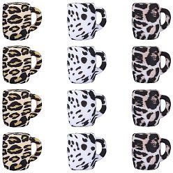 (52) Непрозрачная лаванда 12шт 3 цвета чашки силиконовые фокусные бусины, изготовление ожерелий и браслетов своими руками, разноцветные, 21x20 мм, 4 шт / цвет