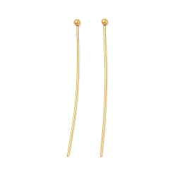 Настоящее золото 18K 304 штыри для шариковой головки из нержавеющей стали, ионное покрытие (ip), реальный 18 k позолоченный, 36x1.8 мм