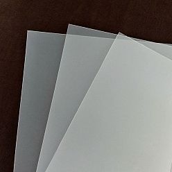 Белый Пластиковый пакет с нижней пластиной, прямоугольные, для аксессуаров дна сумки, белые, 30x20x0.12 см