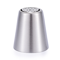 Stainless Steel Color Non-Tarnish Stainless Steel Russian Piping Tips, Cake Decorating Tips, for Cupcake Cookies Birthday Party, Stainless Steel Color, 40.5x37mm, Inner Diameter: 35mm