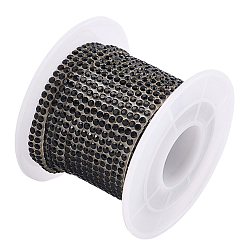 Черный 2 наклейки для отделки автомобиля из стеклянных стразов, украшение автомобиля, чёрные, 5 мм, 5 м / рулон