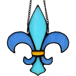 Цветок Тема Дня святого Патрика, акриловое оконное подвесное украшение, отделка стен, цветок, 145x124 мм