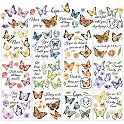 Бабочка 12 листы 12 наклейки из ПВХ в стиле, пленка теплопередачи, для оформления окон, бабочка, 140x140 мм, 1 лист / стиль