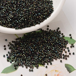 (DB0003) Металлический Лесной Зеленый Ирис Бусины miyuki delica, цилиндр, японский бисер, 11/0, (дБ 0003) металлический лес зеленый ирис, 1.3x1.6 мм, Отверстие: 0.8 мм, о 2000 шт / бутылка, 10 г / бутылка