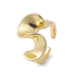 Настоящее золото 18K Латунные регулируемые кольца, без кадмия, без никеля и без свинца, реальный 18 k позолоченный, внутренний диаметр: 17.8 мм