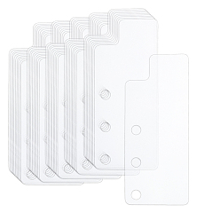 Clear 50Pcs Rectangle PP Plastic Notebook Index Divider Sheets, Tab Divider for Binder, Clear, 90x38x0.4mm