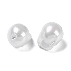 Морская Ракушка Стеклянная имитация жемчуга в стиле барокко неправильной формы, цвет морской раковины, 17x13x13 мм, отверстие : 1 мм