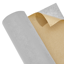Серый Самоклеящаяся полиэстерная ткань, поделки товары для рукоделия, серые, 360x0.5 мм, около 3 м / рулон