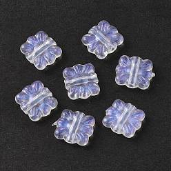 Clear Transparent Acrylic Beads, Glitter Powder, Square, Clear, 9.5x10.5x3mm, Hole: 1.6mm, about 2100pcs/500g