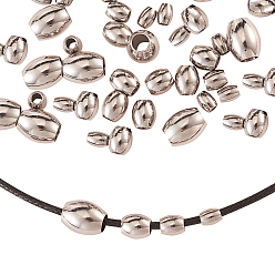 Нержавеющая Сталь Цвет Цилиндр 304 распорная втулка из нержавеющей стали, цвет нержавеющей стали, 5/6/7/10x4/5/6/8 мм, отверстие : 2/2.5/3/4 мм, 40 шт / коробка