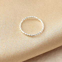 Серебро Латунное витое кольцо для носа для женщин и мужчин, украшения для пирсинга тела, серебряные, внутренний диаметр: 9 мм