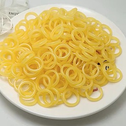 Золотистый 1полиакриловые простые кольца, золотые, внутренний диаметр: 17 мм