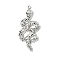 Нержавеющая Сталь Цвет 304 подвески из нержавеющей стали, змеиные чары, цвет нержавеющей стали, 33x15 мм
