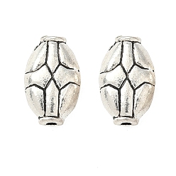 Античное Серебро Сплавочные овальные бусины тибетского стиля , овальные, без кадмия и без свинца, античное серебро, 11.5x6.5x3.5 мм, отверстие : 1.2 мм, Около 1234 шт / 1000 г