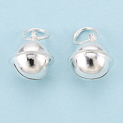 Серебро 925 серебряные колокольчики, с прыжковых колец, серебряные, 10x8.7 мм, отверстие : 4 мм