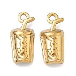 Золотой 304 подвески из нержавеющей стали, кукольный шарм, золотые, 20x9x4.5 мм, отверстие : 2 мм