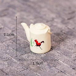 Tool Миниатюрные украшения, аксессуары для домашнего кукольного домика с микро-ландшафтом, притворяясь опорными украшениями, чайник, 11x10 мм