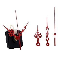 Красный Пластиковый часовой механизм с длинным валом, с алюминиевой стрелкой, красные, 59~90 мм