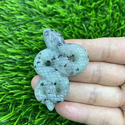 Gemstone Резная статуя змеи из драгоценного камня, украшение дома, Статуэтки по фен-шуй для украшения домашнего офиса, 50 мм