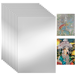 Silver 50 Sheets Tinfoil Paper Sheets for Craft Engraving, Silver, 300x200x0.07mm
