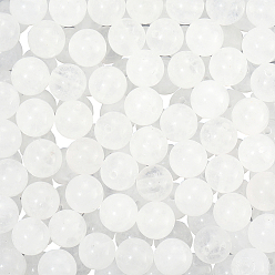 Белый Нефрит 120 шт. круглые бусины из натурального белого нефрита, 8~9 мм, отверстие : 1 мм