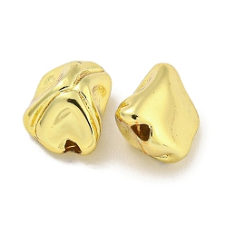 Настоящее золото 18K Стойки обшивки латунные бусины, долговечный, без кадмия и без свинца, реальный 18 k позолоченный, 9.5x7.5x6 мм, отверстие : 1.4 мм