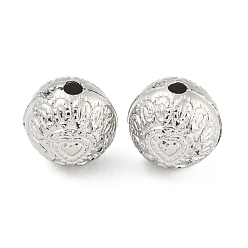 Круглые CCB пластиковые шарики, платина, круглые, 8 мм, отверстие : 1.6 мм