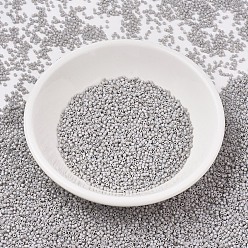 (DB1528) Matte Opaque Light Smoke AB MIYUKI Delica Beads, Cylinder, Japanese Seed Beads, 11/0, (DB1528) Matte Opaque Light Smoke AB, 1.3x1.6mm, Hole: 0.8mm, about 2000pcs/bottle, 10g/bottle