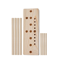 Rectangle Инструмент для изготовления деревянного банта, ткацкий станок для вязания бантов, прямоугольные, 15x0.8 см