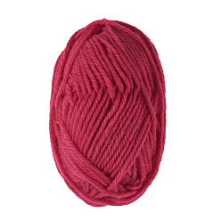 Purple 25G Acrylic Fiber Yarns, for Knitting & Crochet, Round, Purple, 2mm