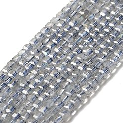 Лабрадорита Природные лабрадорита бисер нитей, класс AAA, граненые, кубические, 2.5x2.5x2.5 мм, отверстие : 0.7 мм, около 170 шт / нитка, 15.35'' (39 см)