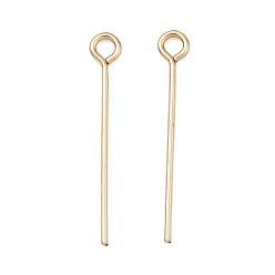 Real 14K Gold Filled 1/20 14Шипы с позолоченным покрытием, real 14 k золото заполнено, 19 мм, отверстие : 1.4 мм, 3 датчик