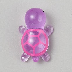 Средняя Орхидея Светящиеся кабошоны из прозрачной смолы, светится в темноте, черепаха, средне орхидеи, 33.5x21x13.5~14 мм