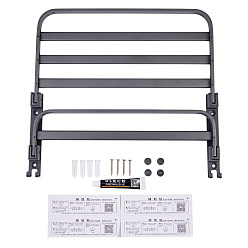 Черный Цвет Металла Алюминиевая вешалка для полотенец для ванной, настенный держатель для полотенец, металлический черный , 350x390x26 мм