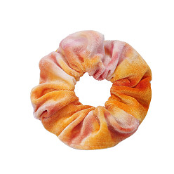 Оранжевый Эластичная ткань для галстука, аксессуары для волос, для девочек или женщин, резинка для волос / резинки для волос, оранжевые, 160 мм