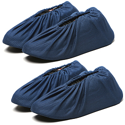 Marine Blue Polyester Silent Non-slip Shoe Covers, Marine Blue, 305x140x5mm