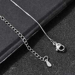 Платина 0.6мм латунные цепочки-коробочки, платина, 17.56 дюйм (44.6 см)