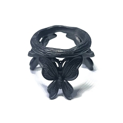 Черный Подставка для демонстрации шаров из сплава, держатель хрустального шара, креативная основа для поделок, бабочка, чёрные, 40x50 мм