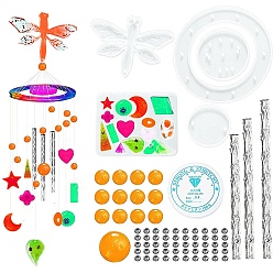 Dragonfly DIY пищевые силиконовые формы для колокольчиков, формы для литья смолы, инструменты для производства глиняных ремесел, белые, стрекоза, Размер упаковки: 220x150x15 mm