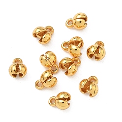 Настоящее золото 24K Латунной шариковой советы, долговечный, стойки покрытие, без свинца и без кадмия, реальный 24 k позолоченный, 5x4 мм, отверстия : 0.5 mm и 0.8 мм, внутренний диаметр: 2 мм