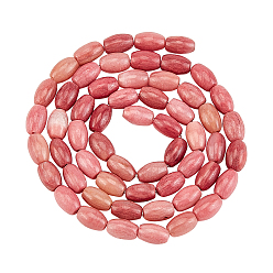Wood Lace Stone Natural Wood Lace Stone Wooden Jasper Beads Strands, Rice, 6.5~7x4~4.5mm, Hole: 0.6mm, about 57pcs/Strand, 14.96 inch(38cm), 1strand