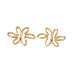Настоящее золото 18K Ионное покрытие (ip) 304 подвески из нержавеющей стали, цветок ссылки, реальный 18 k позолоченный, 21.5x29x1.5 мм, отверстие : 2.5 мм