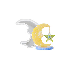 Луна Силиконовые формы, формы для украшения фоторамок, формы для литья гипсовой смолы, белые, луна, 189x148x16 мм