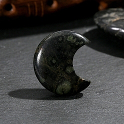 Яшма Камбаба Натуральный камбаба яшма массажер для пальмовых камней, Камень беспокойства для терапии беспокойства, луна, 30x25x8 мм