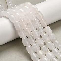 Хрусталь Природных кристаллов кварца бисер нитей, горного хрусталя, колонка, 14~15x10~11 мм, отверстие : 1.2 мм, около 27 шт / нитка, 15.75'' (40 см)