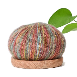 Разноцветный Шелковая мохеровая мягкая пряжа, для ткачества, вязание крючком, красочный, 1.5~2 мм, около 25г/моток