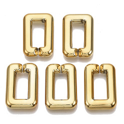 Золотой Пластиковые соединительные кольца ccb, разъемы для быстрой связи, для изготовления ювелирных крестиков, прямоугольные, золотые, 30x20x5.5 мм, внутренний диаметр: 7.5x17.5 мм