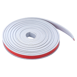 Светло-серый Самоклеящаяся гибкая молдинговая отделка из ТПЭ, потолочная лепнина, отделка стен под мебель, светло-серый, 19x2 мм, около 8 м / рулон